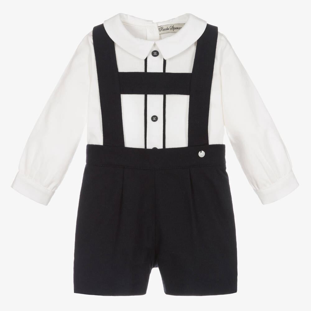 Piccola Speranza - Ensemble short bleu Bébé | Childrensalon