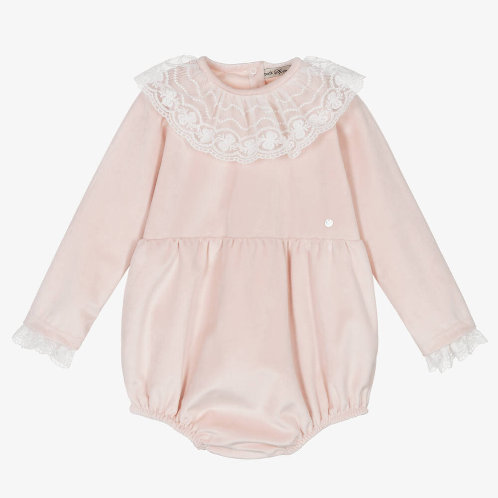 Piccola Speranza-Розовый бархатный песочник | Childrensalon Outlet