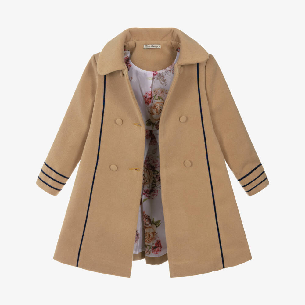Piccola Speranza-Beige Coat | Childrensalon Outlet