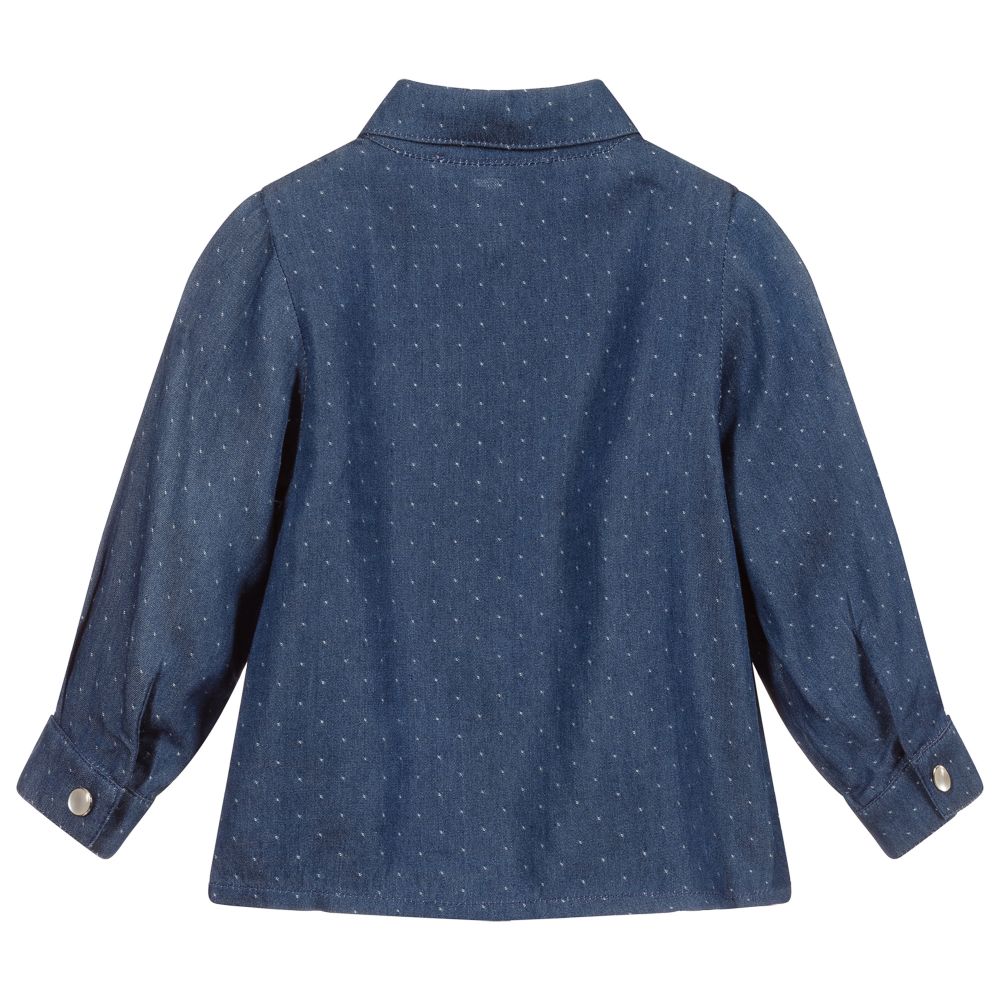 Piccola Speranza-Boys Blue Shirt & Bow Tie | Childrensalon Outlet