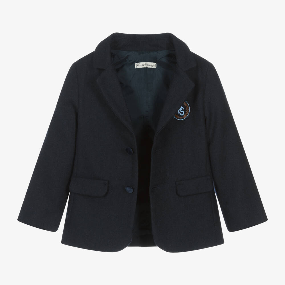 بيكولا سبيرانزا-بليزرمزيج صوف لون كحلي للأولاد | Childrensalon Outlet