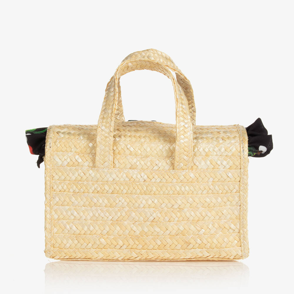 Piccola Speranza-Girls Beige & Black Handbag (21cm) | Childrensalon Outlet