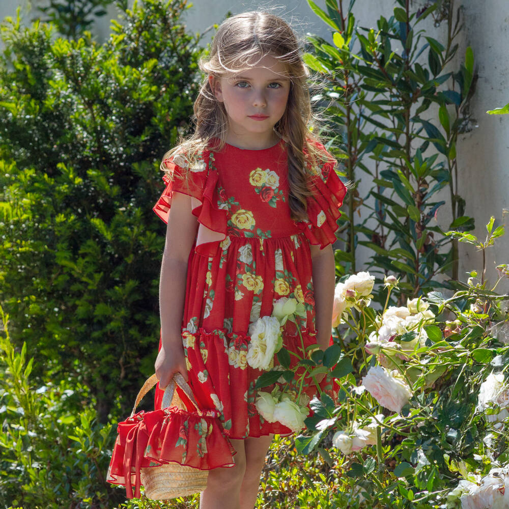 Piccola Speranza-Girls Beige Straw Bucket Tote | Childrensalon Outlet