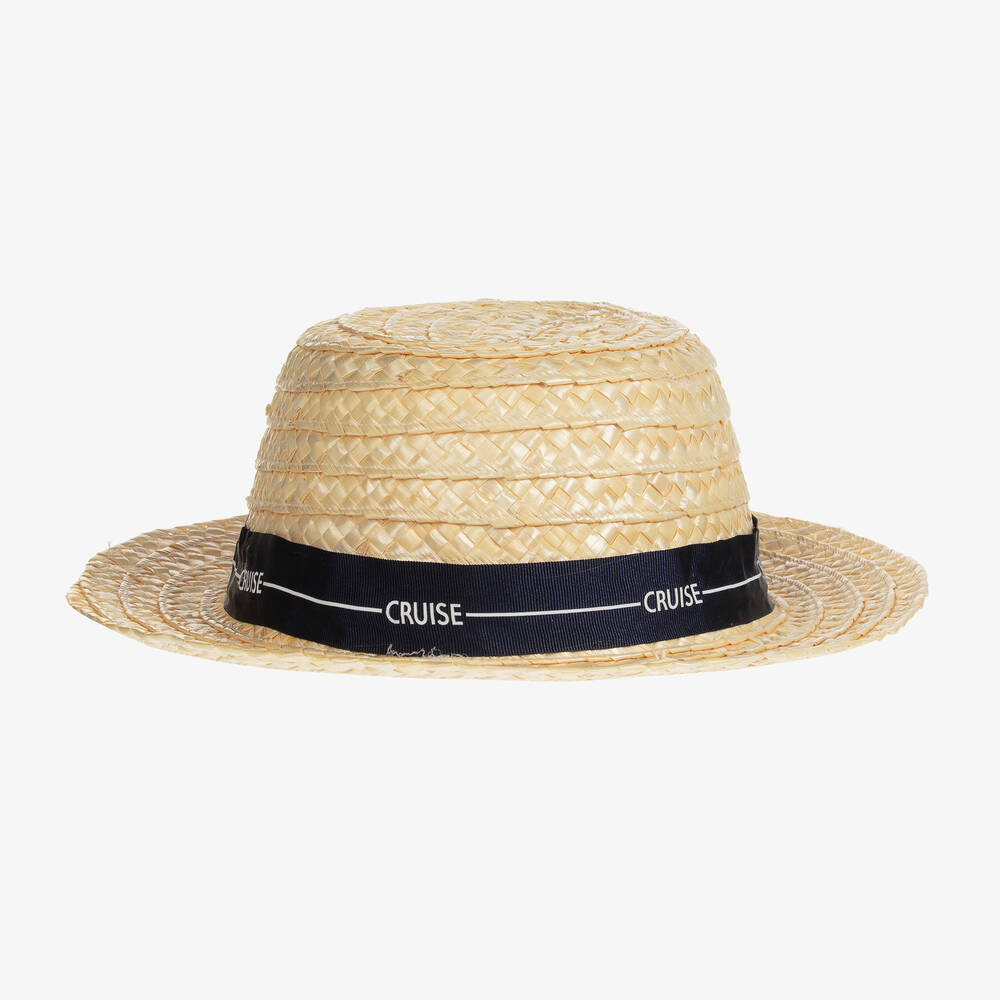 Piccola Speranza - Chapeau de paille beige fille | Childrensalon