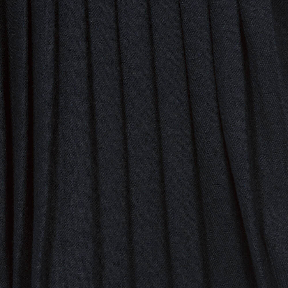 Piccola Speranza-Girls Blue Wool Twill Dress | Childrensalon Outlet