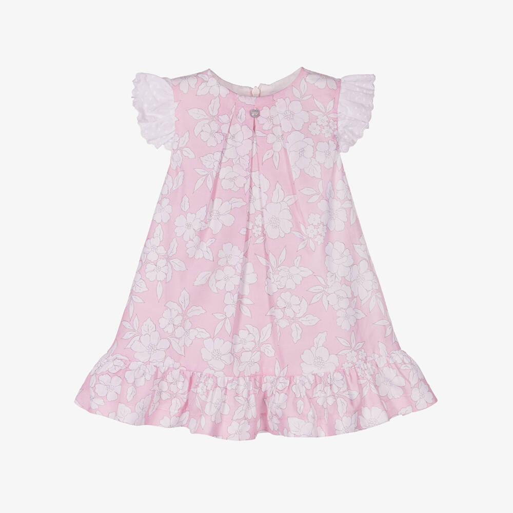 Piccola Speranza-فستان قطن زهري للبنات | Childrensalon Outlet