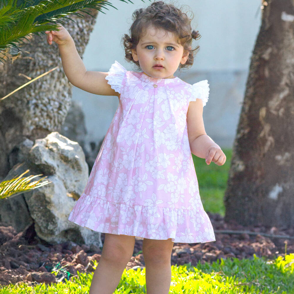 Piccola Speranza-Платье из хлопка Blushing Blossom для девочек | Childrensalon Outlet