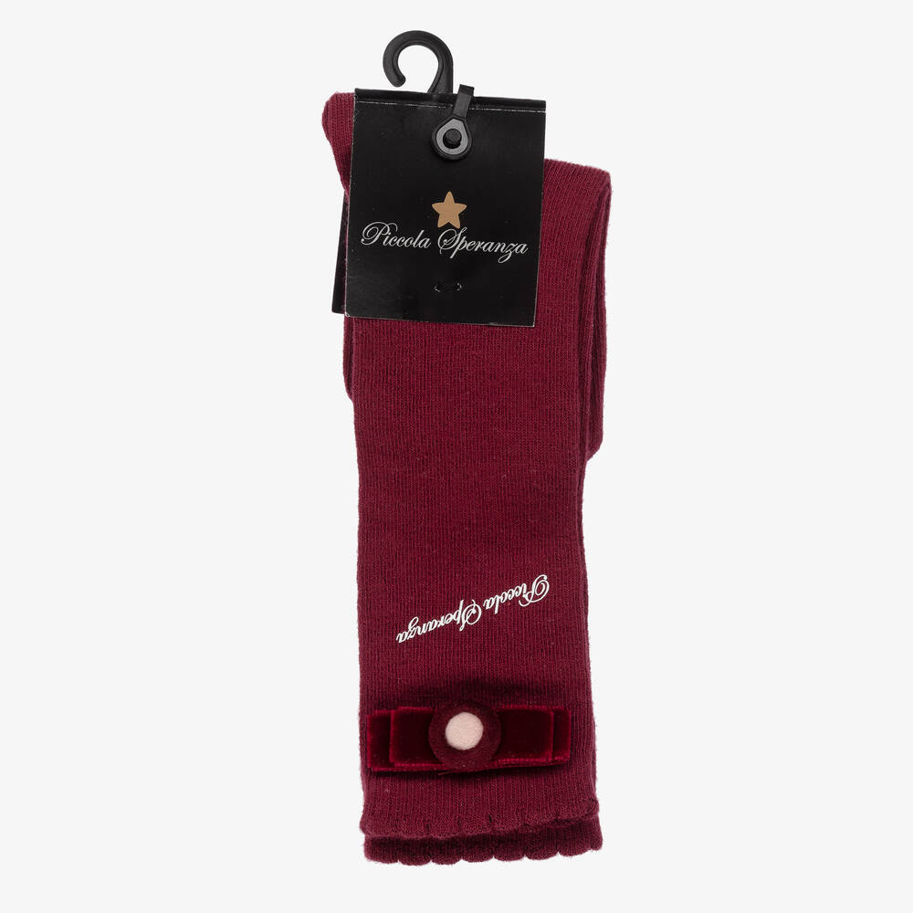 Girls burgundy socks outlet