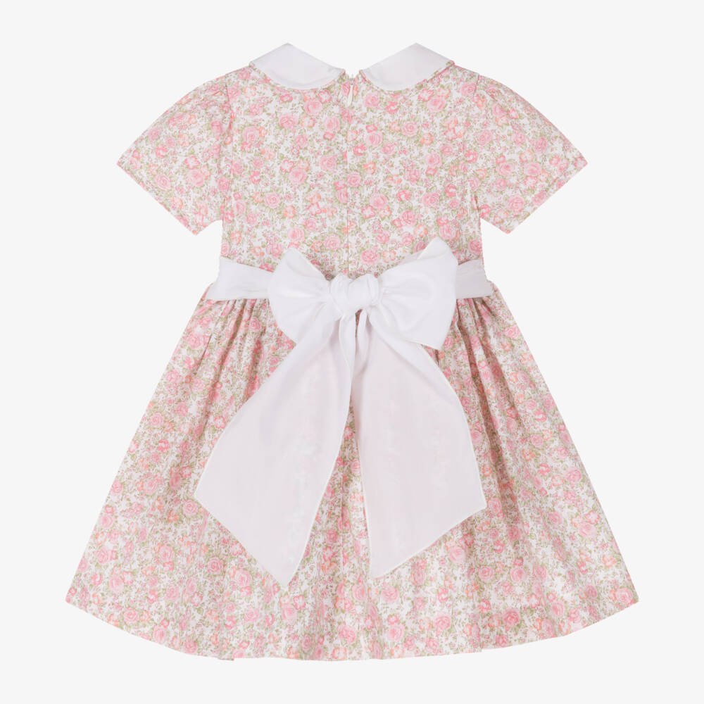 Piccola Speranza-Girls' Charming Cotton Floral Frock | Childrensalon Outlet