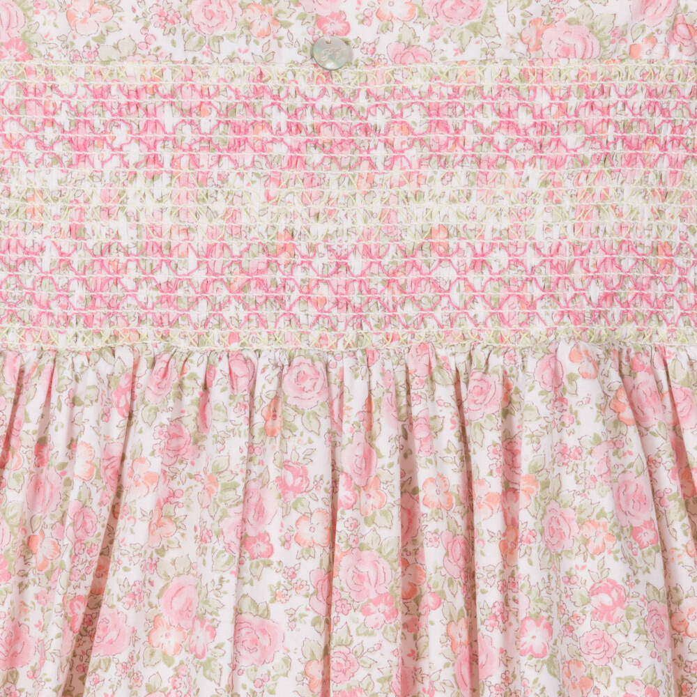 Piccola Speranza-Girls' Charming Cotton Floral Frock | Childrensalon Outlet