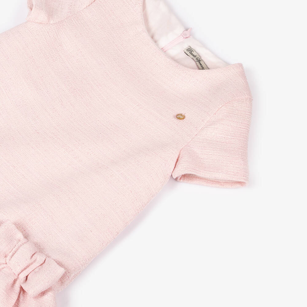 Piccola Speranza-فستان وردي ساحر للبنات مع فيونكة | Childrensalon Outlet