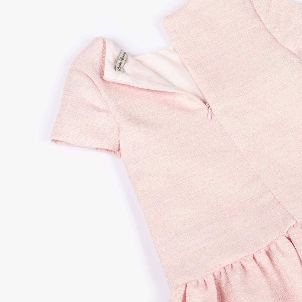 Piccola Speranza-فستان وردي ساحر للبنات مع فيونكة | Childrensalon Outlet