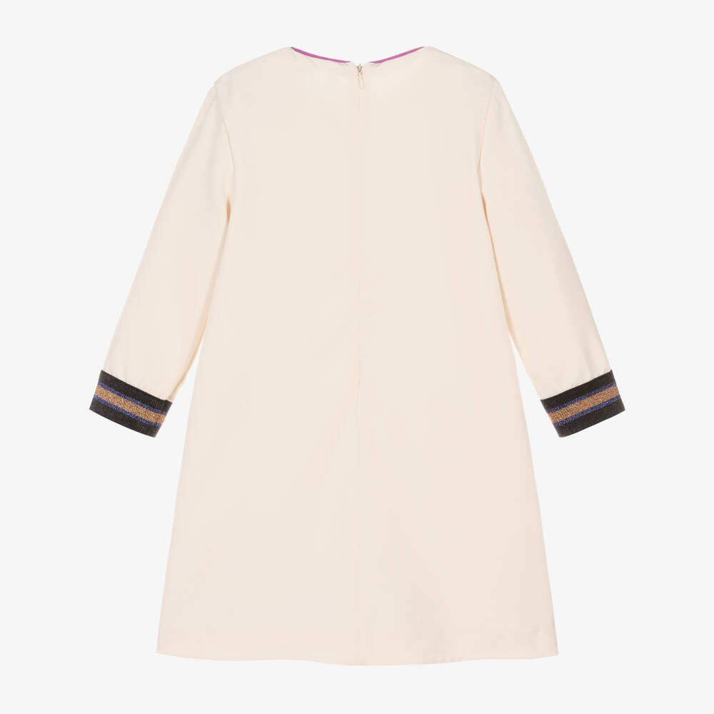 Piccola Speranza-Girls Cream Floral Motif Dress | Childrensalon Outlet