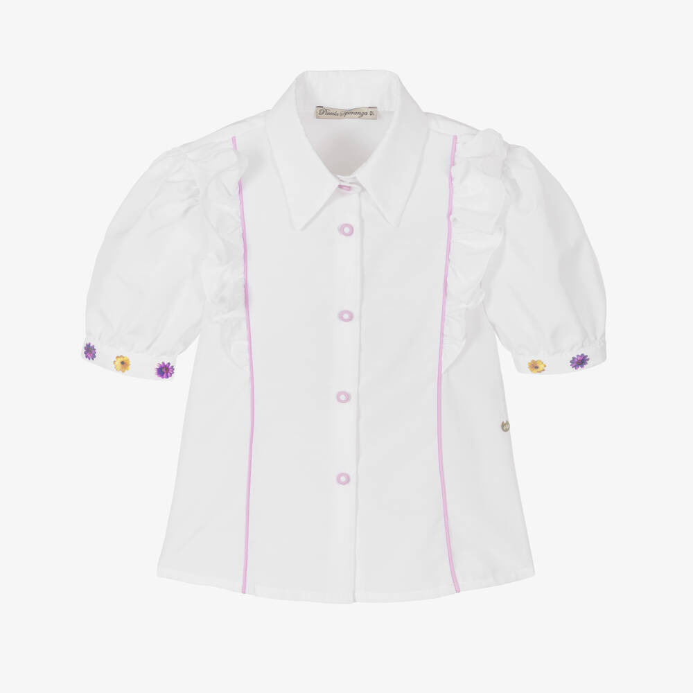 Piccola Speranza-بلوزة زهرية رقيقة للبنات | Childrensalon Outlet