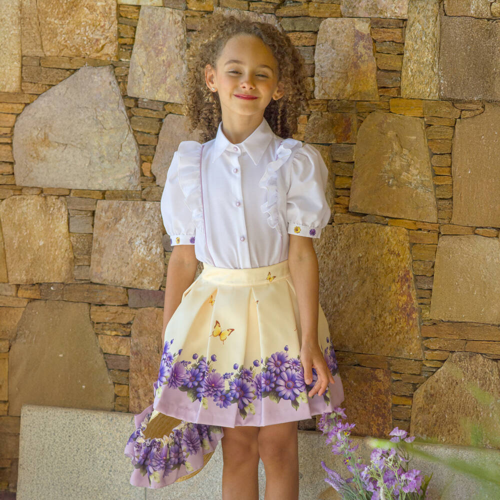 Piccola Speranza-Нежный цветочный топ для девочек | Childrensalon Outlet