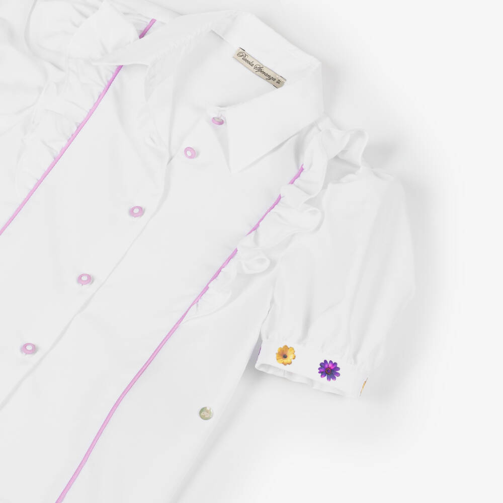 Piccola Speranza-Нежный цветочный топ для девочек | Childrensalon Outlet