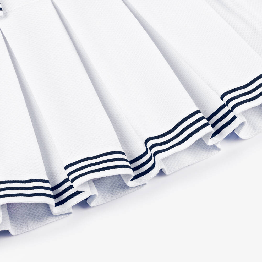 Piccola Speranza-فستان بحري أبيض أنيق للبنات | Childrensalon Outlet