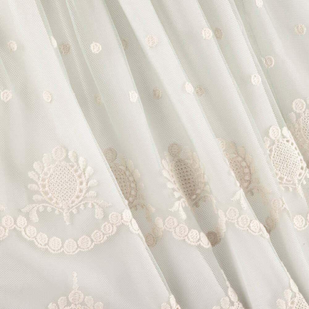 Piccola Speranza-فستان تول دانتيل زمردي للبنات | Childrensalon Outlet