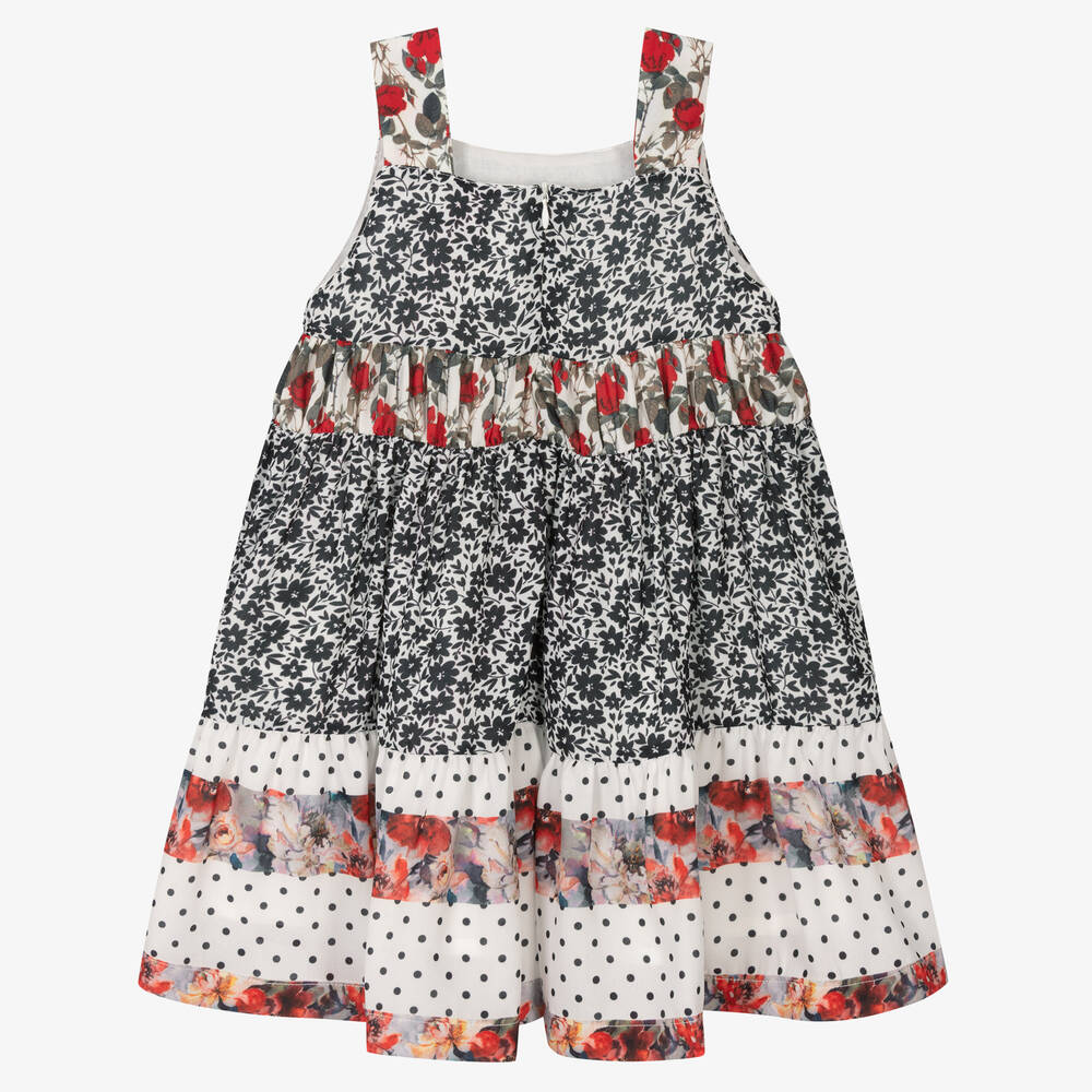 Piccola Speranza-Girls Floral Georgette Dress | Childrensalon Outlet