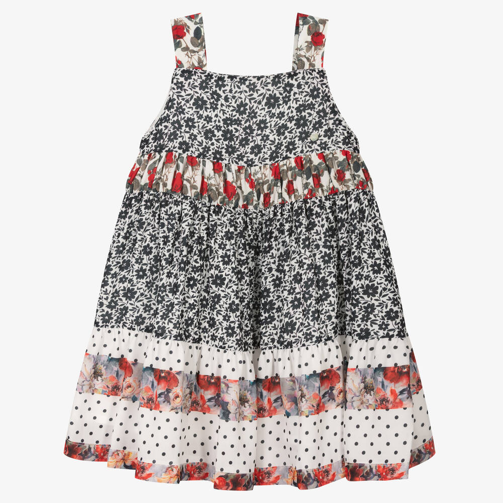Piccola Speranza-Girls Floral Georgette Dress | Childrensalon Outlet