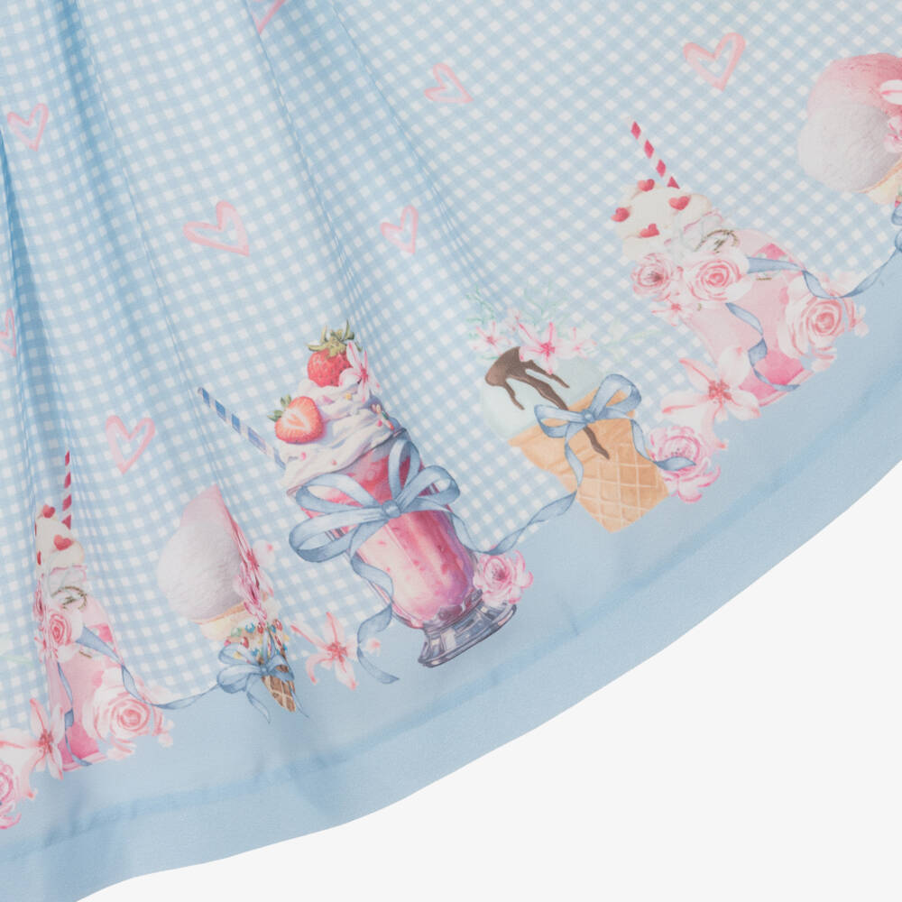 Piccola Speranza-فستان شيفون بنقشة المربعات للبنات | Childrensalon Outlet