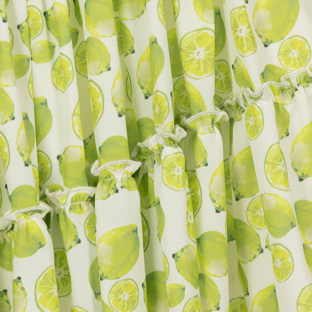 Piccola Speranza ★White & Green ライム ドレス★2-10Y Piccola Speranza - Girls Green Lime Chiffon Dress