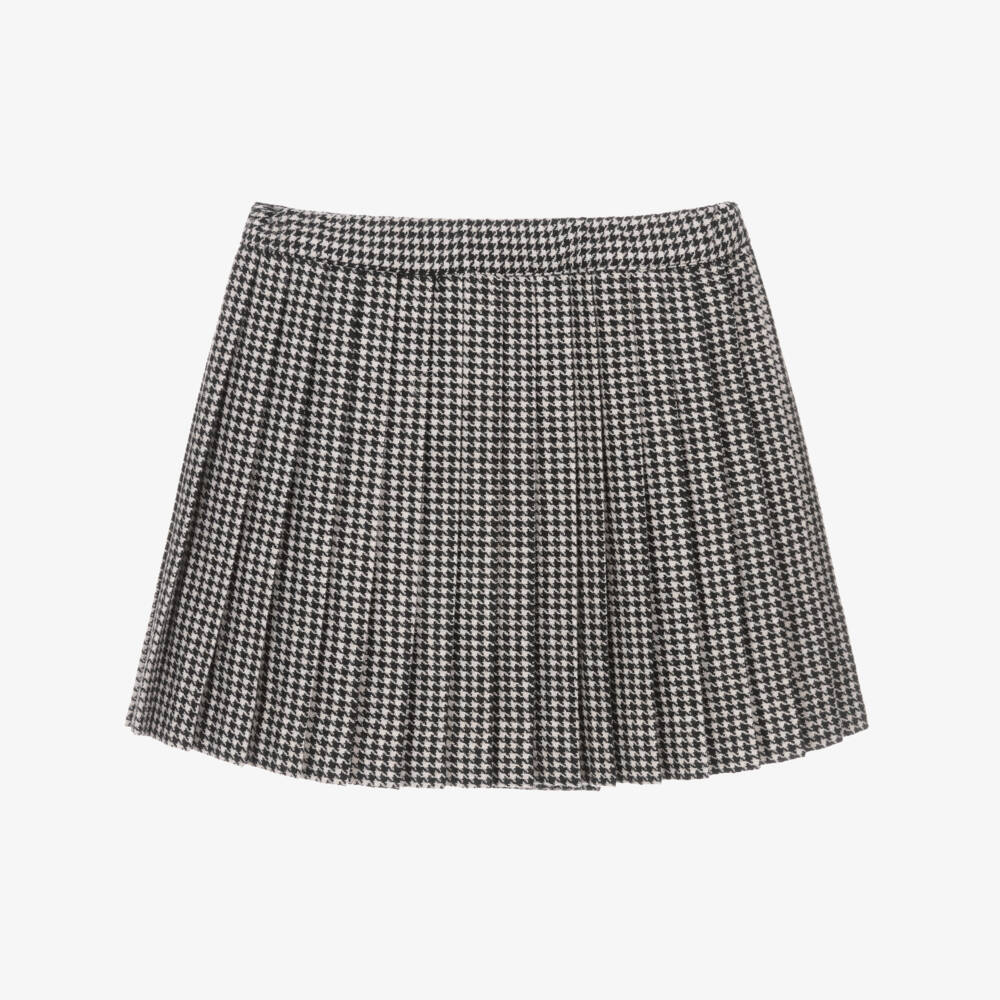 Piccola Speranza-تنورة بطبعة هاوند توث لون أسود | Childrensalon Outlet