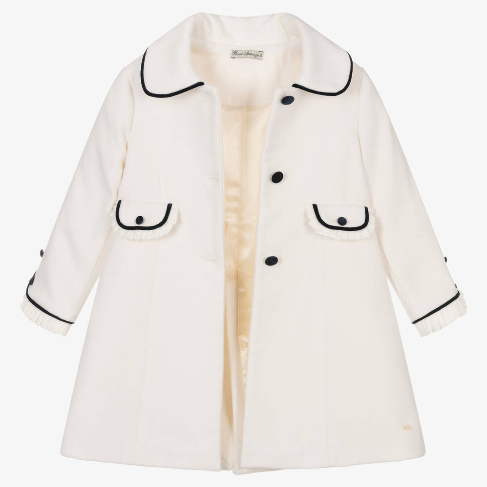 Girls ivory coat sale