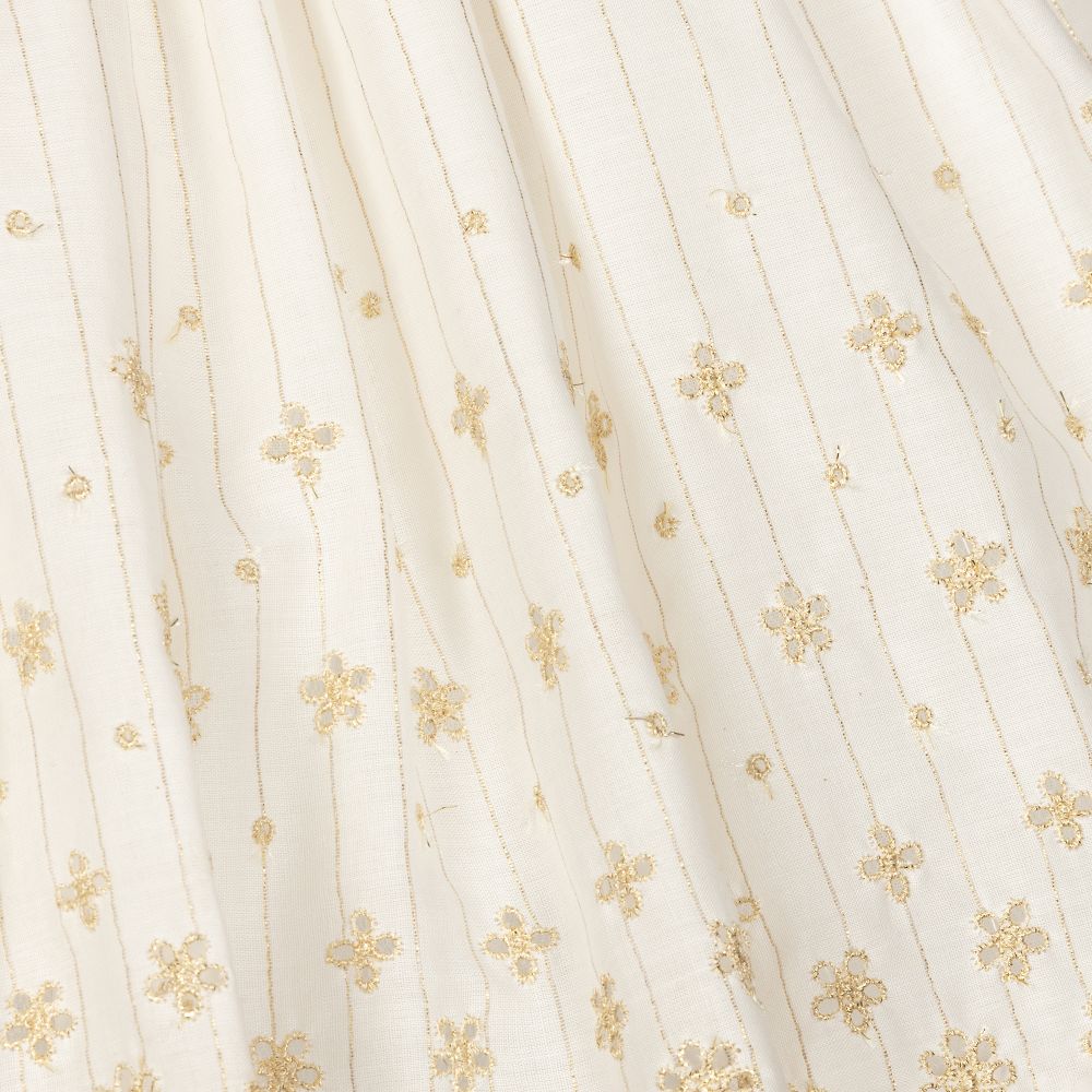 Piccola Speranza-Girls Ivory & Gold Skirt | Childrensalon Outlet