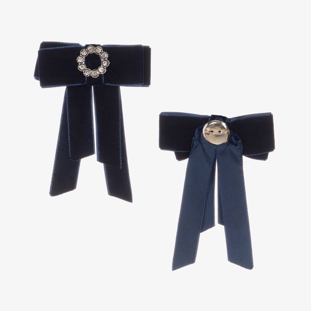 Piccola Speranza-Girls Midnight Woollen Cape | Childrensalon Outlet