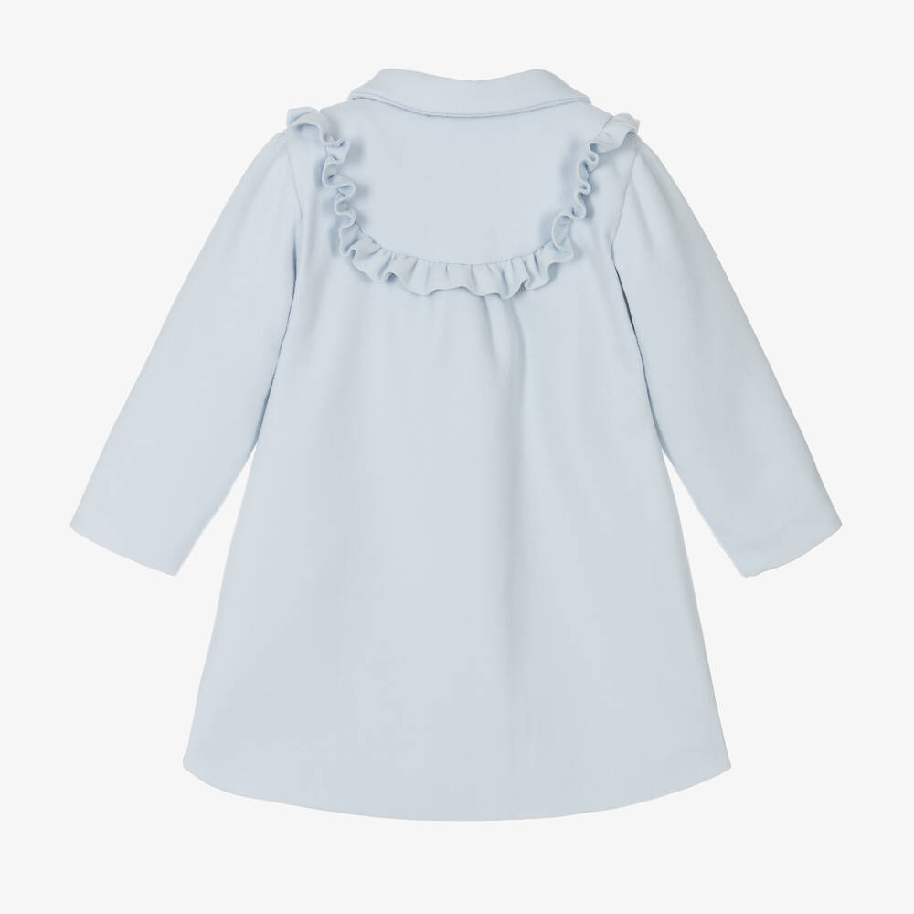 Piccola Speranza-Голубое пальто с бантом для девочек | Childrensalon Outlet