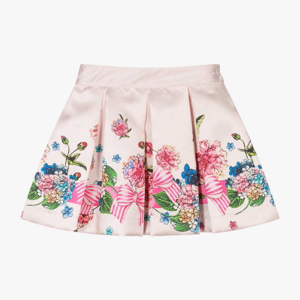 Piccola Speranza-تنورة ساتان تويل لون زهري | Childrensalon Outlet