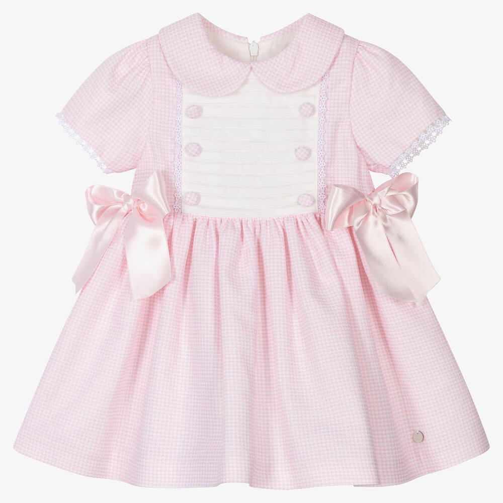 Piccola Speranza - Robe rose vichy fille | Childrensalon