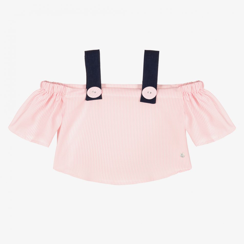 Piccola Speranza - Rosa, schulterfreie Bluse (M) | Childrensalon