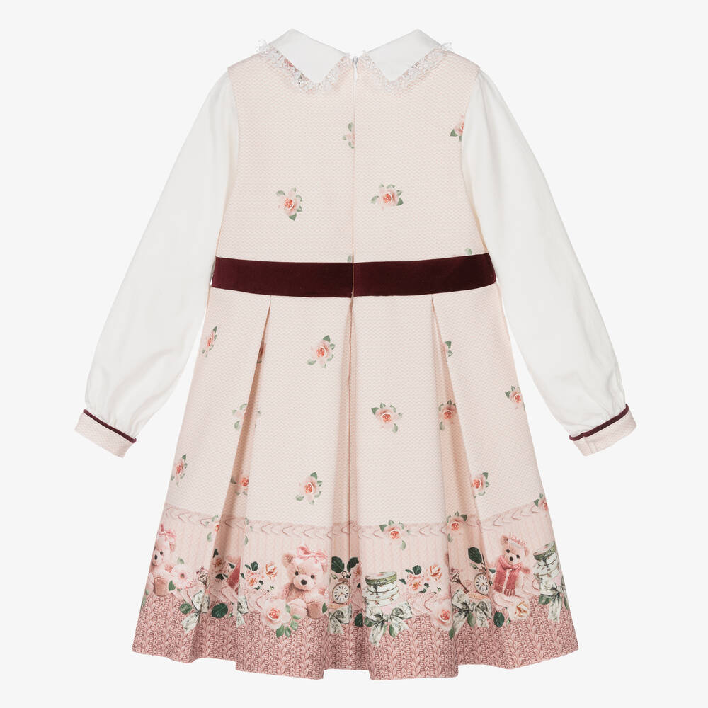 Piccola Speranza-فستان لون زهري بطبعة ورود | Childrensalon Outlet