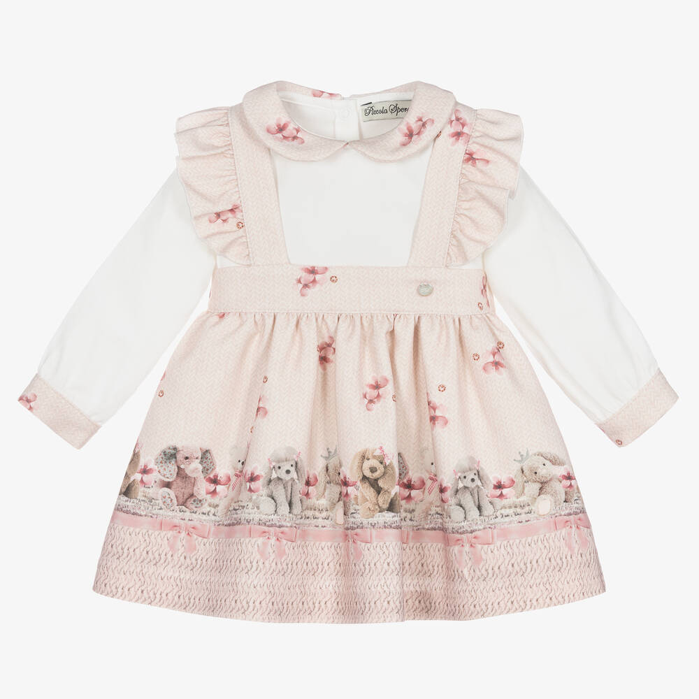 Piccola Speranza - Белый топ и розовая юбка с игрушками для девочек | Childrensalon