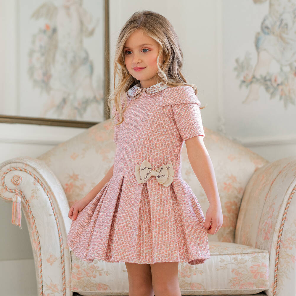 Girls top tweed dress