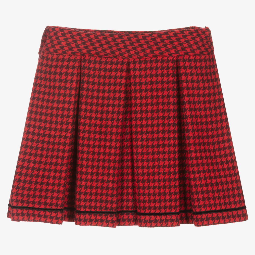 Piccola Speranza-تنورة كاروهات لون أحمر وأسود | Childrensalon Outlet