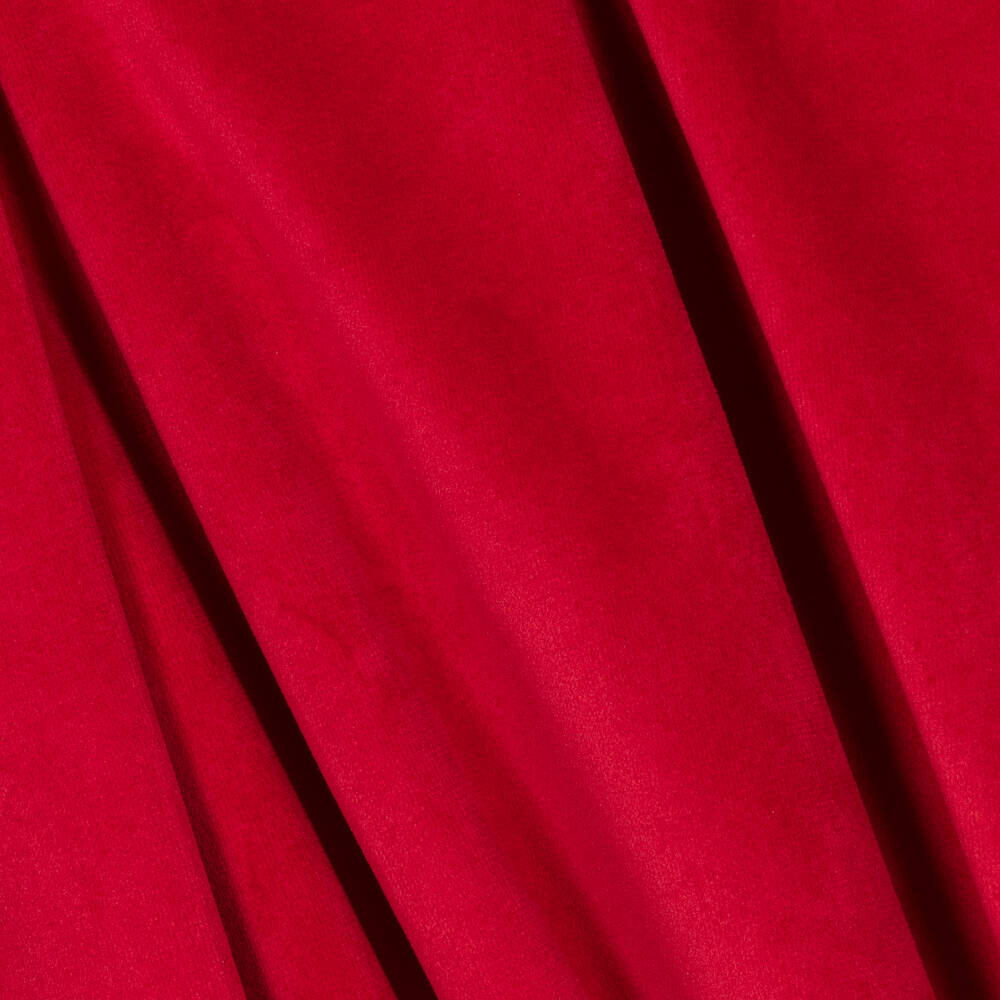 Piccola Speranza-فستان مخمل لون أحمر | Childrensalon Outlet