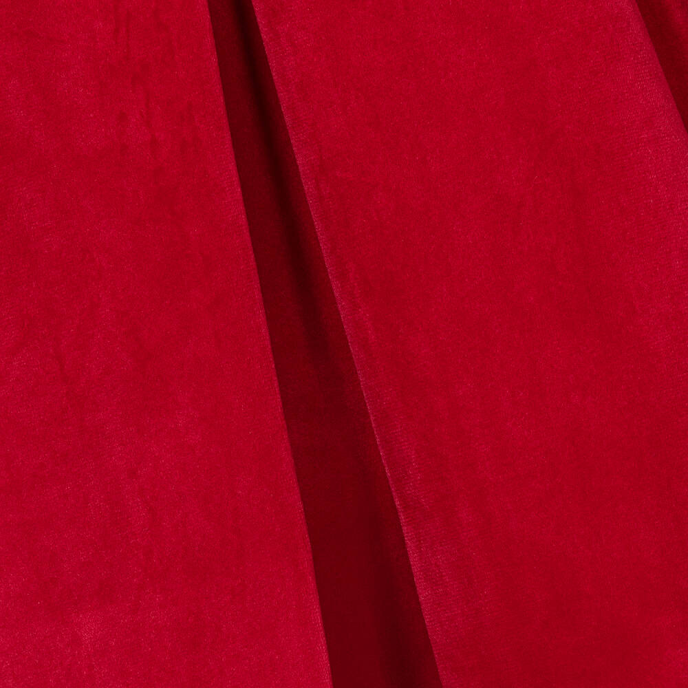 Piccola Speranza-Girls Red Velvet Pleated Dress | Childrensalon Outlet