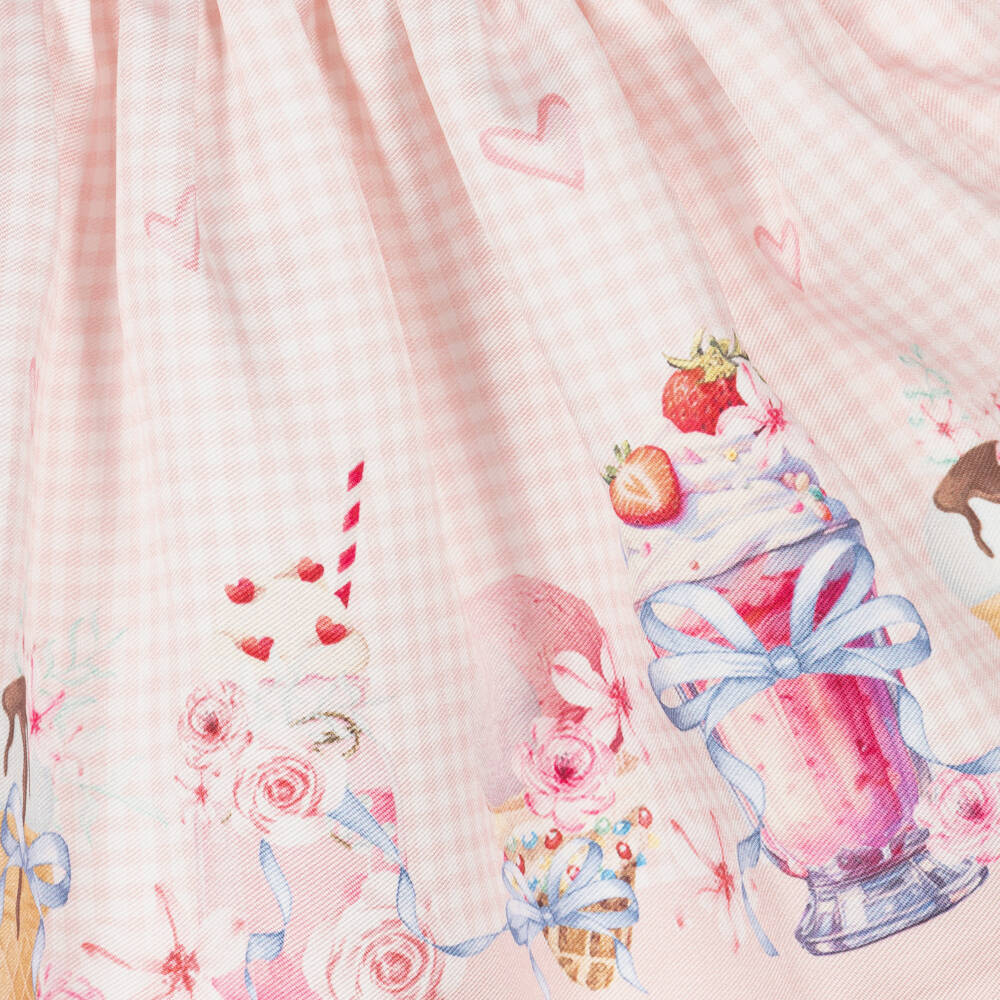 Piccola Speranza-Girls Satin Ice Cream Delight Dress | Childrensalon Outlet
