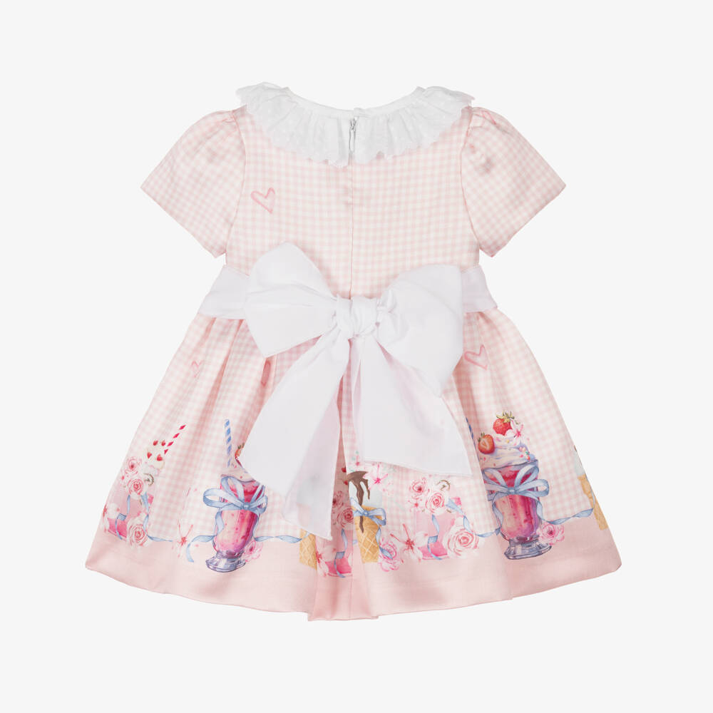 Piccola Speranza-Girls Satin Ice Cream Delight Dress | Childrensalon Outlet