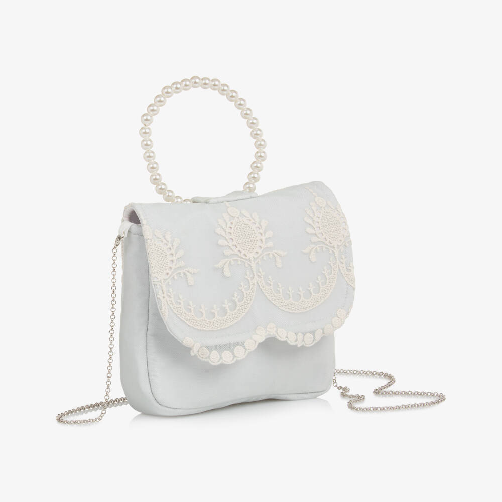 Piccola Speranza-Girls Sky Lace Elegance Bag | Childrensalon Outlet