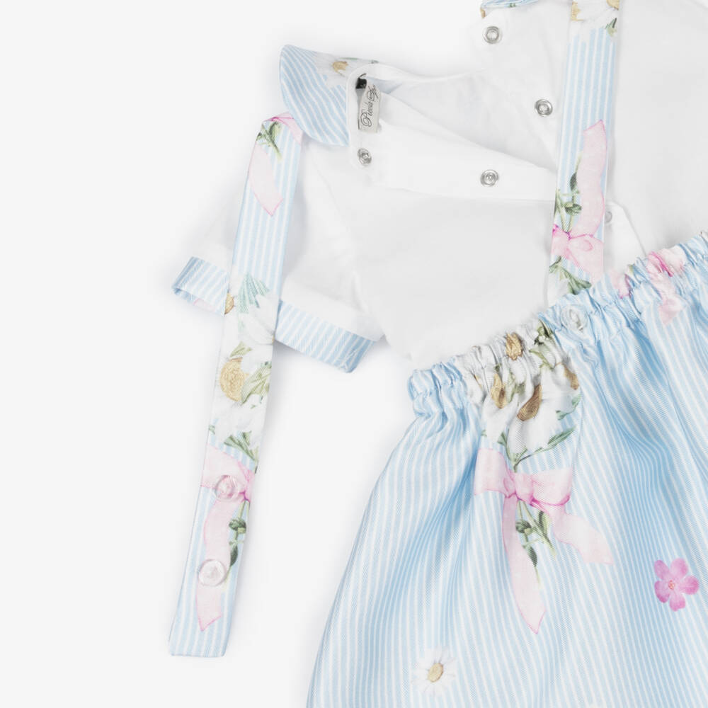 Piccola Speranza-Girls Striped & Floral Skirt Duo | Childrensalon Outlet