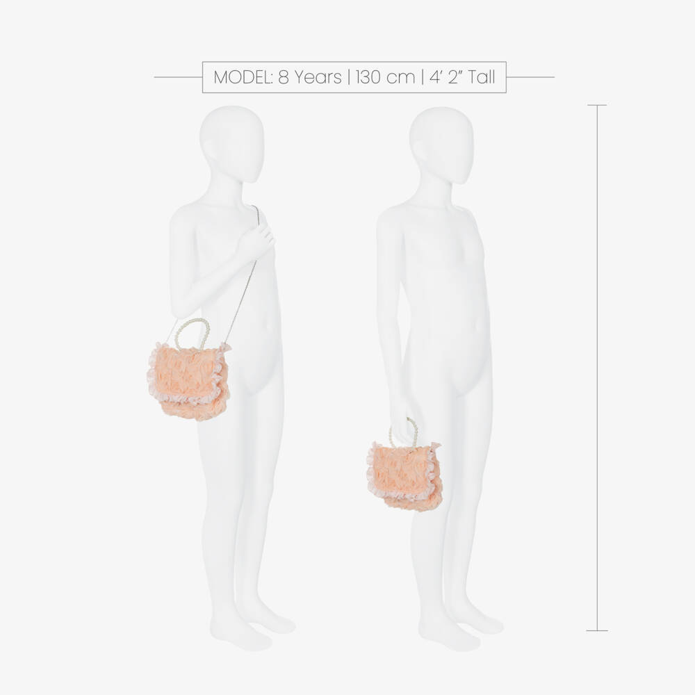 Piccola Speranza-Girls Tulle Flower Pink Purse | Childrensalon Outlet