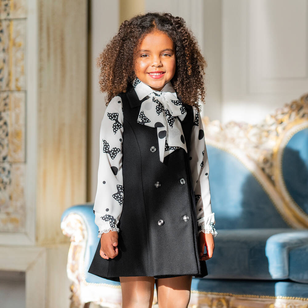 Girls black blouse new arrivals