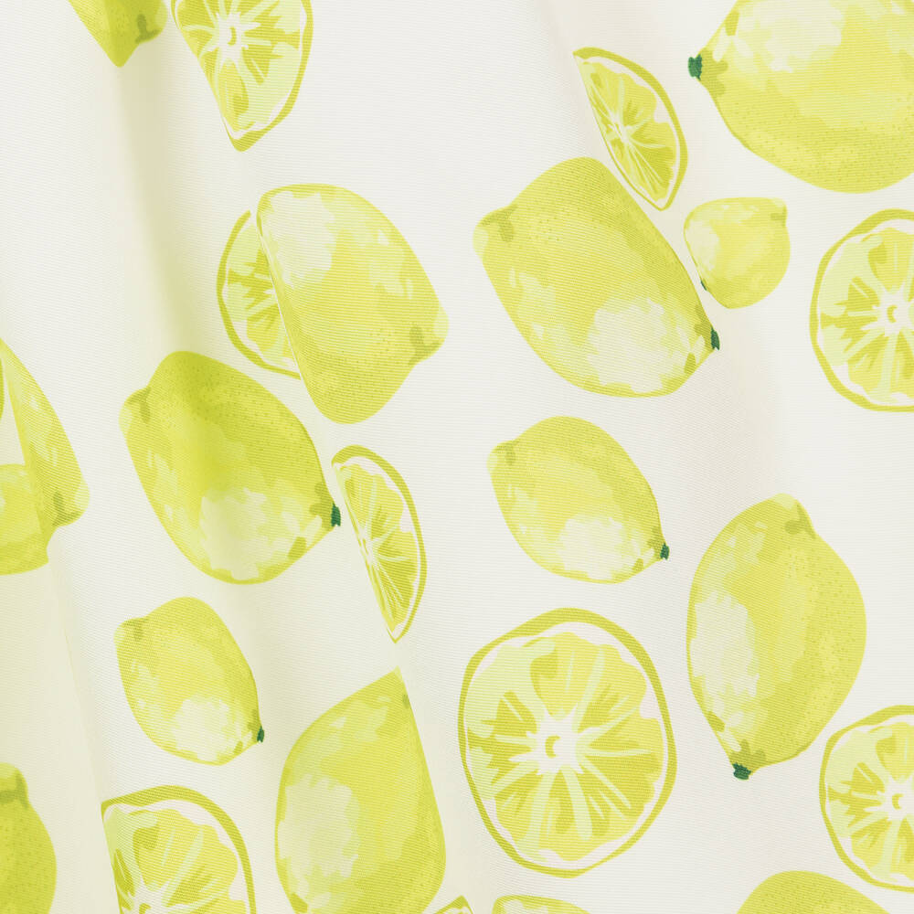 Piccola Speranza-Girls White & Green Lime Dress | Childrensalon Outlet