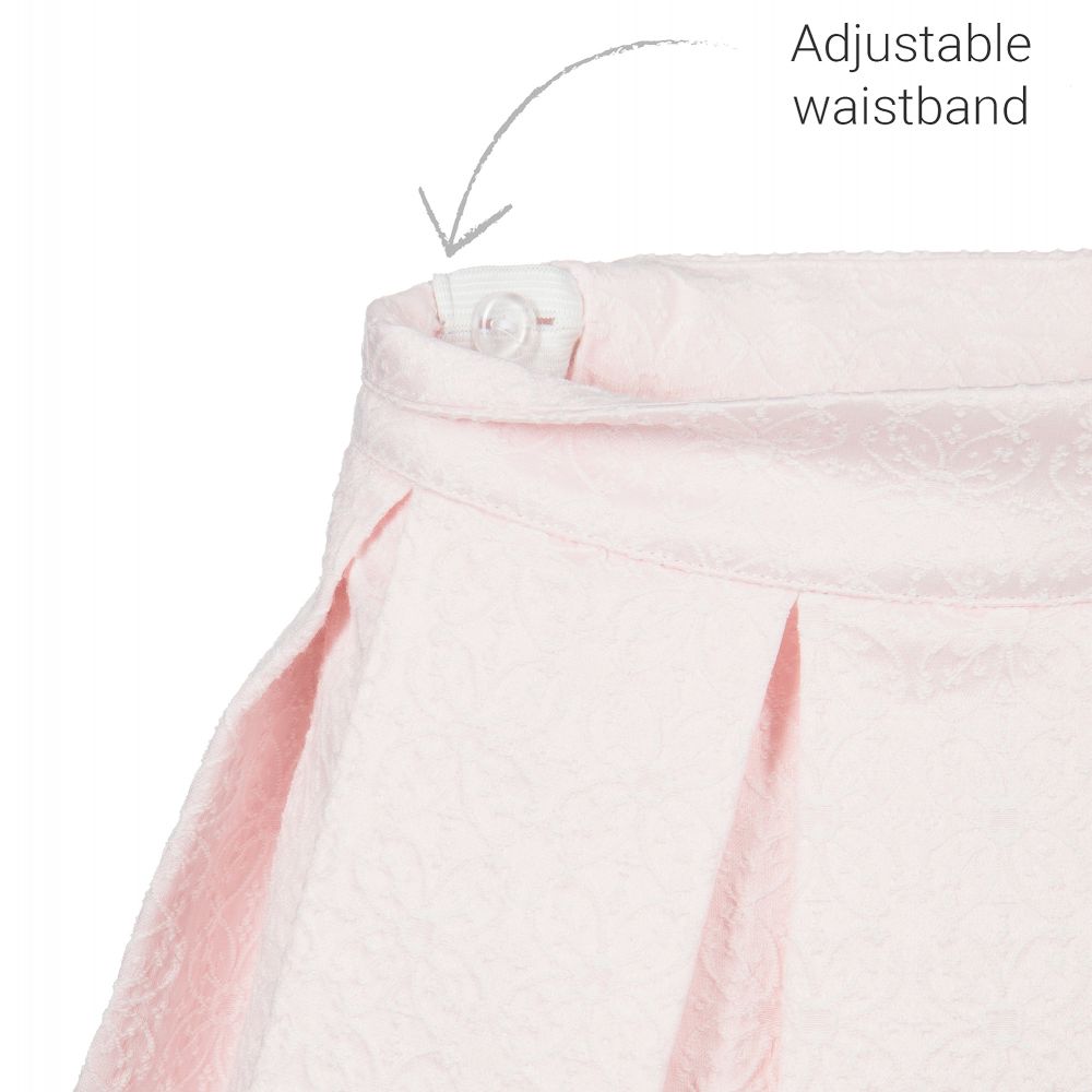 Piccola Speranza-Pink Floral Pleated Skirt | Childrensalon Outlet