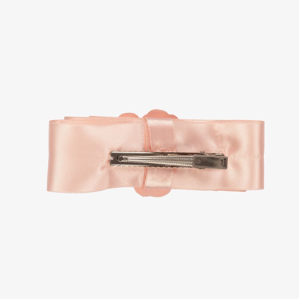 Piccola Speranza-Pink Satin Hair Clip (12cm) | Childrensalon Outlet