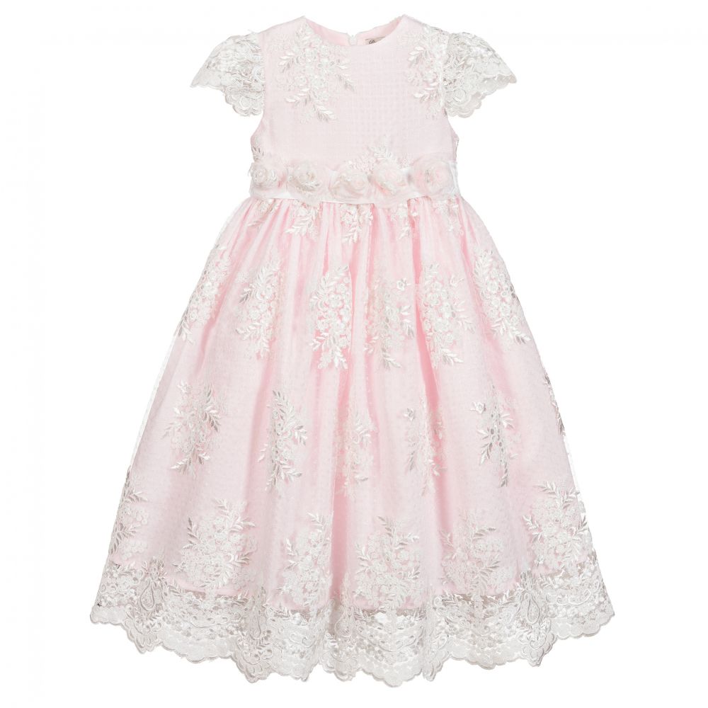 Piccola Speranza - Pink & White Lace Dress | Childrensalon